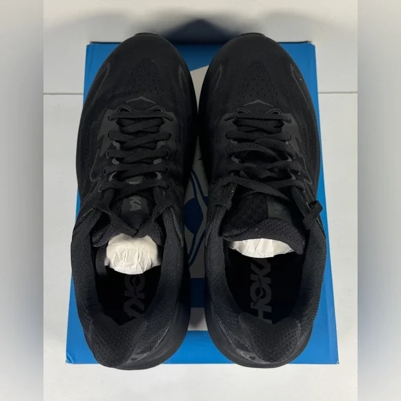 NEW Hoka One One Clifton 10 Triple Black 1162030-BBLC Men's Size 8D